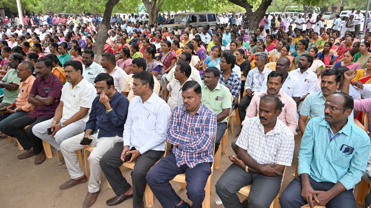 Revenue staff stage protest against suspension of three officials