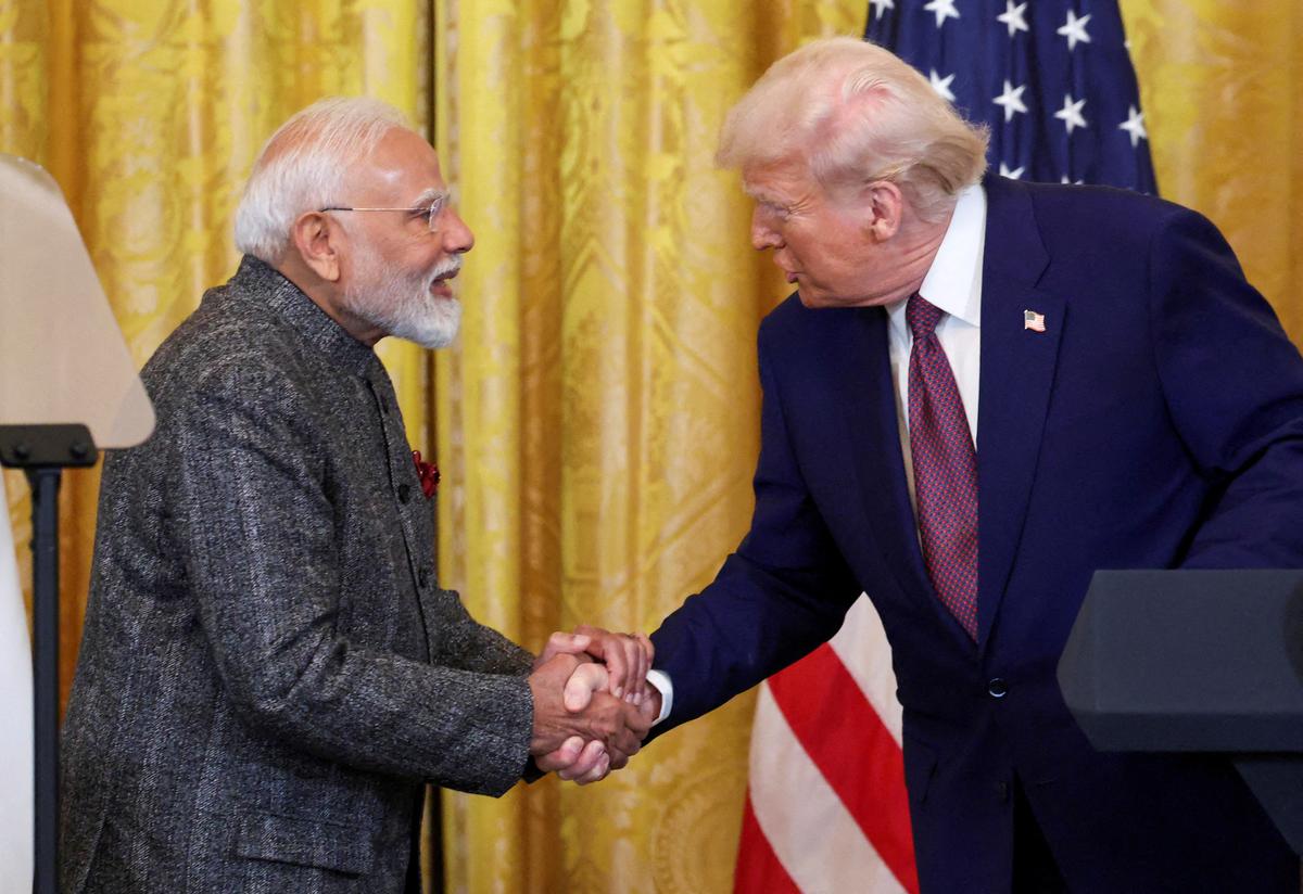 U.S. President Donald Trump and Prime Minister Narendra Modi. File. 