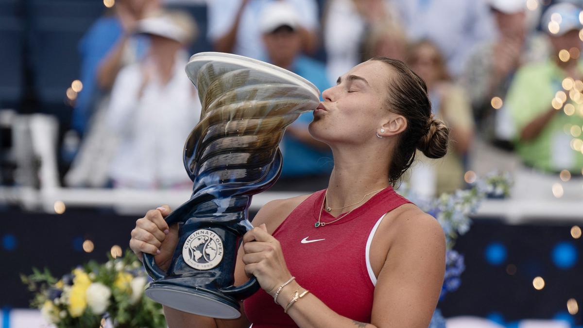 Sabalenka overpowers Pegula to win Cincinnati Open