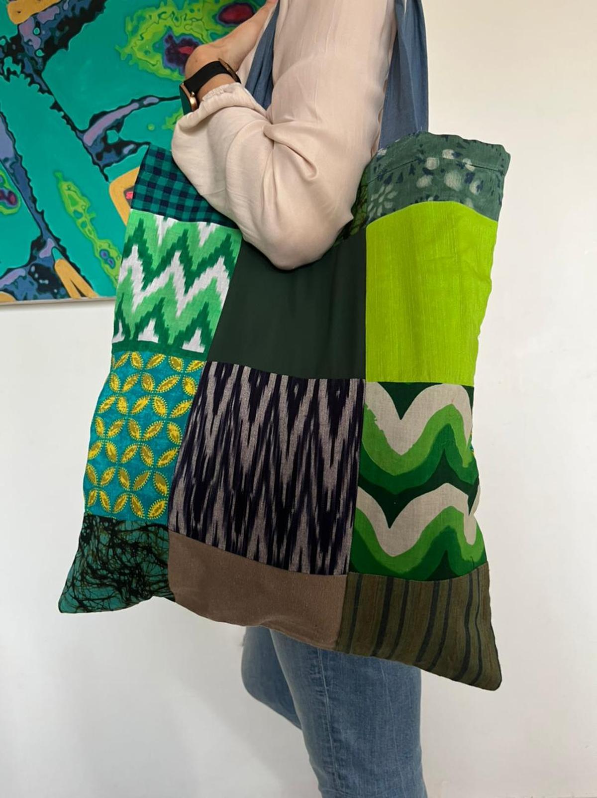 A tote bag made by  Oh Scrap! Madras.  