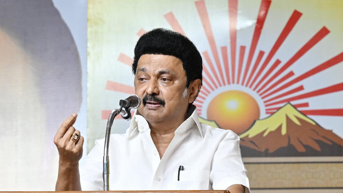 If Hindi is taught in schools run by DMK men, only the Centre’s education policy should be blamed: T.N. CM Stalin