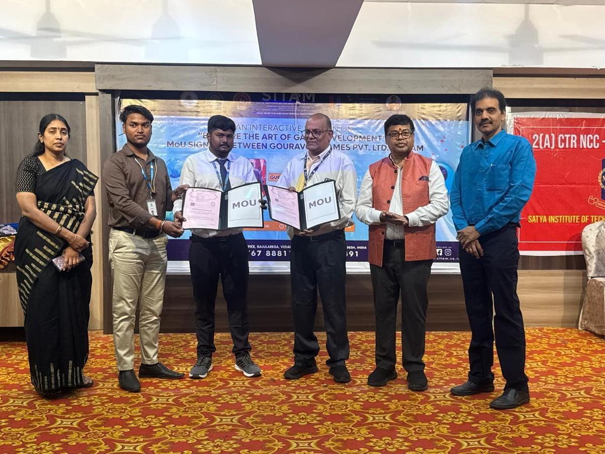thehindu.com - K Srinivasa Rao - SITAM College signs Mou with GouraGo Games and Technologies to ensure jobs for students in gaming industry