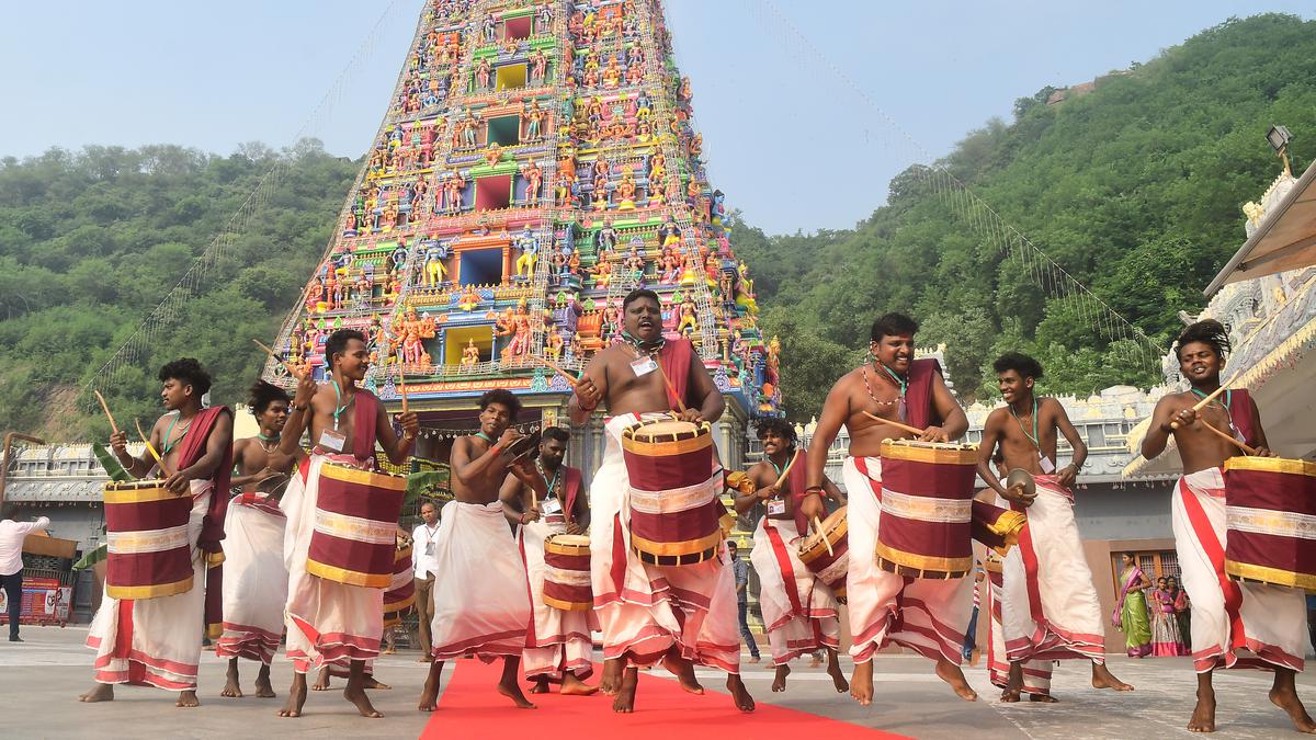 Dasara festivities off to a grand start at Kanaka Durga temple atop Indrakeeladri in Vijayawada