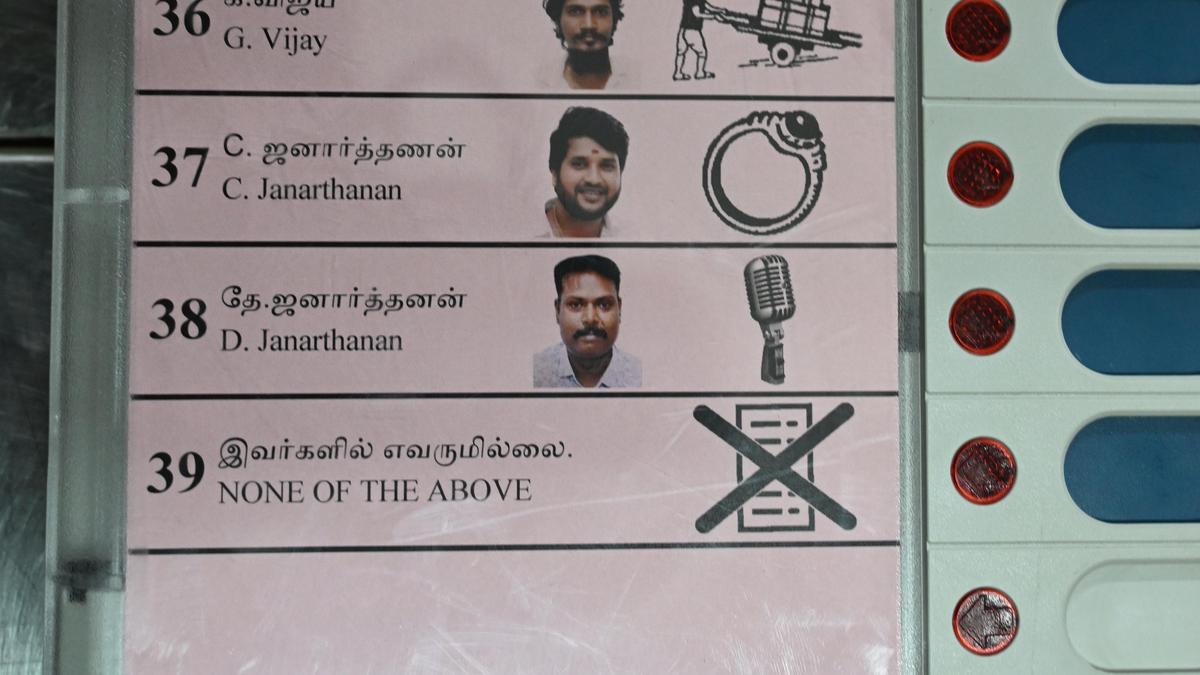 Tamil Nadu Election NOTA Trend Signals Major Political Shift