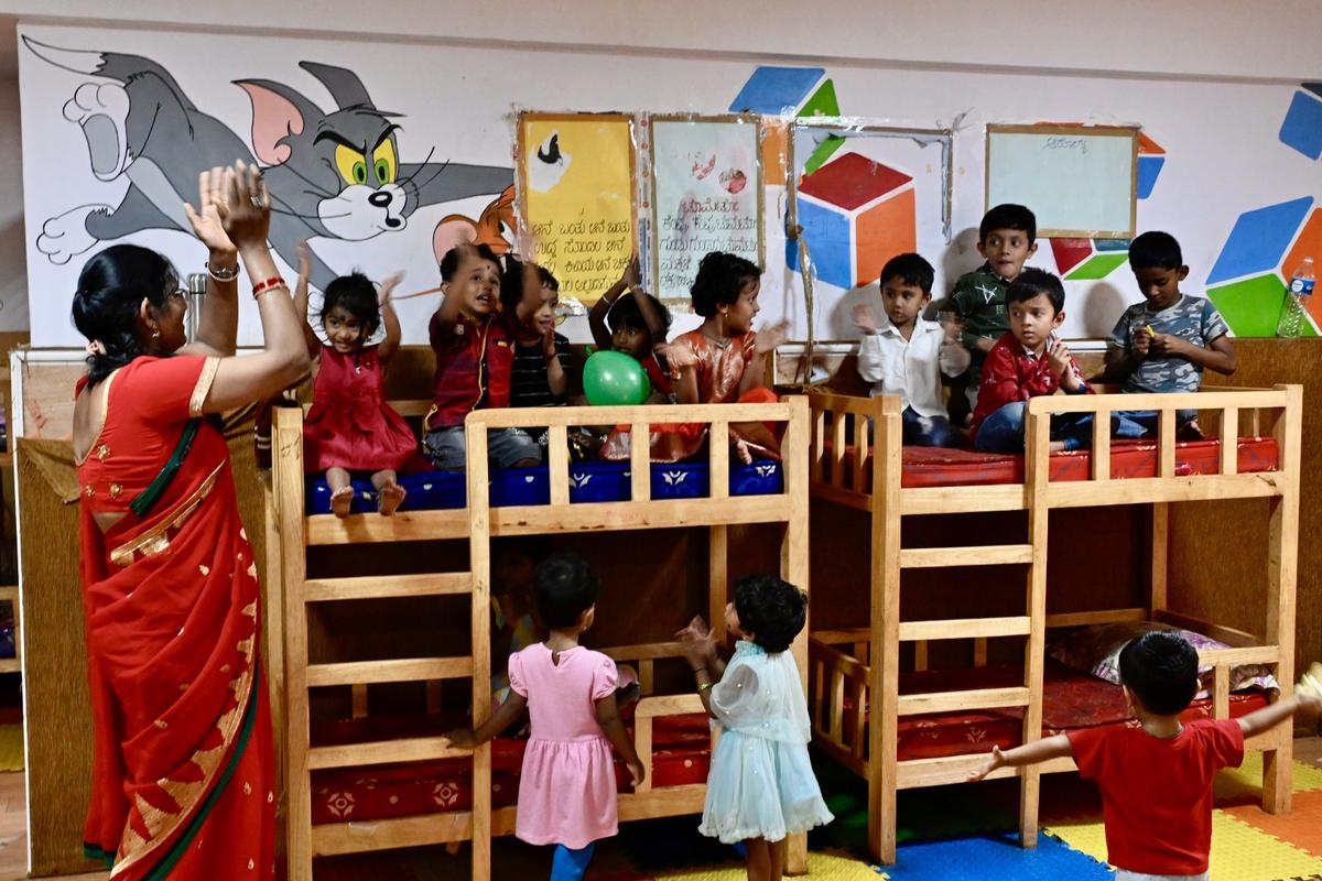 The creche in M.S. building.