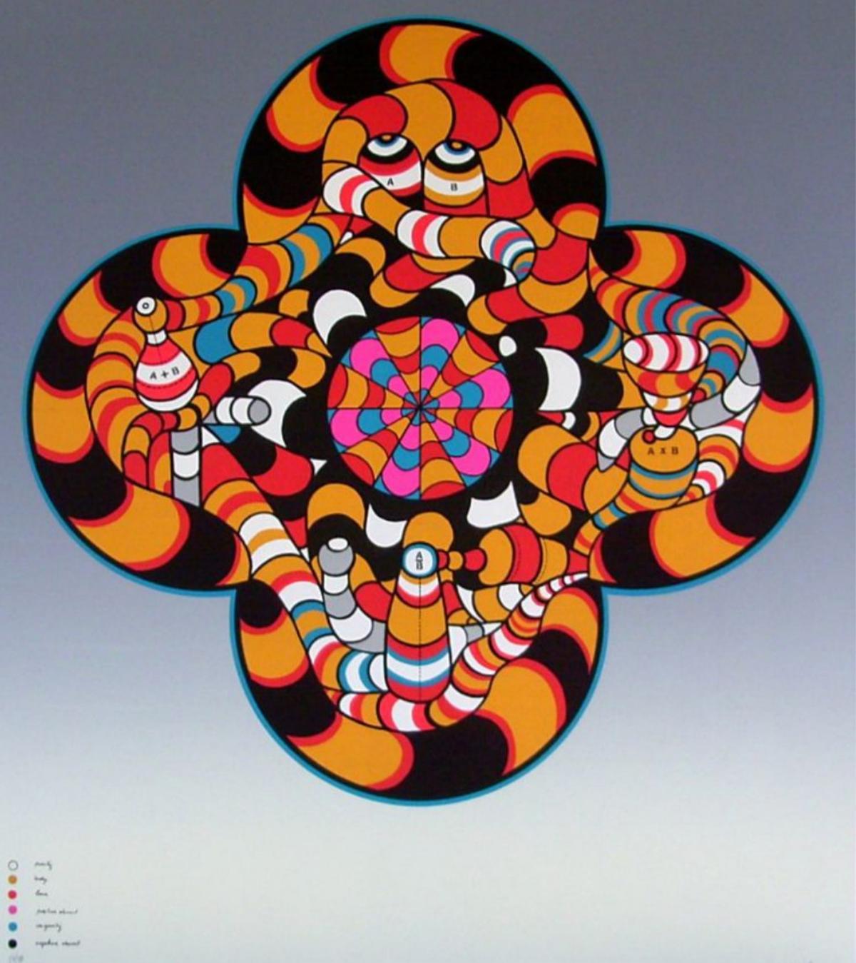 One of Mahirwan Mamtani’s mandala-inspired works One of Mahirwan Mamtani’s mandala-inspired works