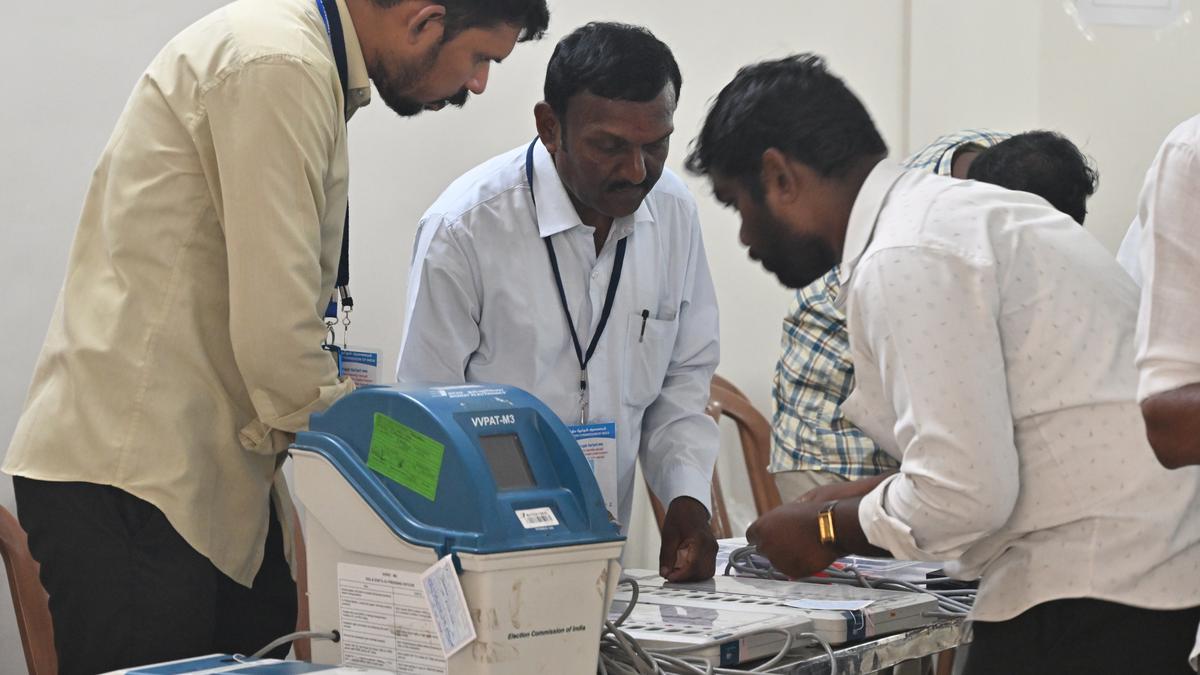 Fixing of names and symbols of candidates in EVMs begins in Tirunelveli