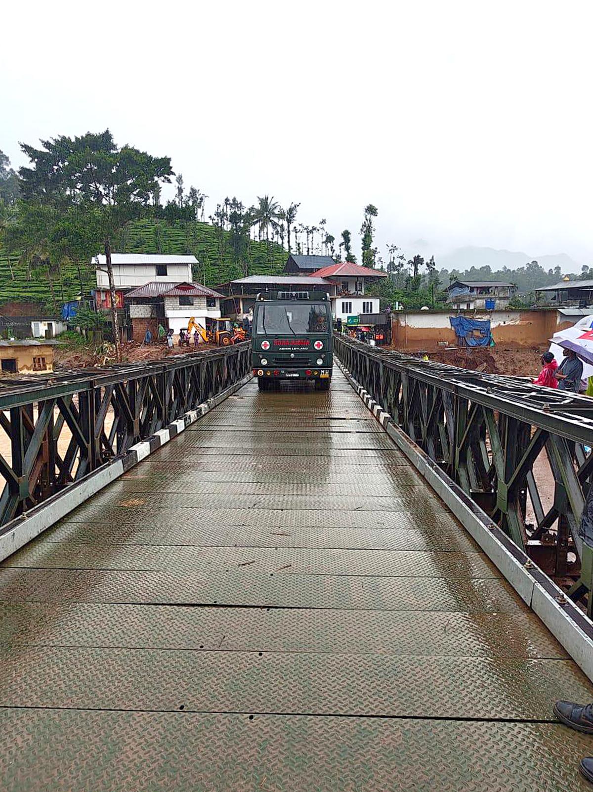 Watch: Indian Army constructs 190-ft-long Bailey bridge at Wayanad