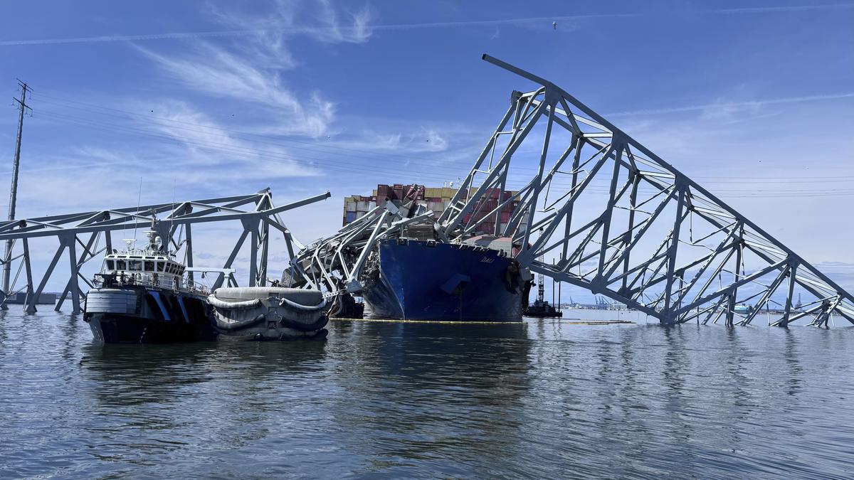 Baltimore bridge collapse | Indian crew to remain on board ship till probe is complete