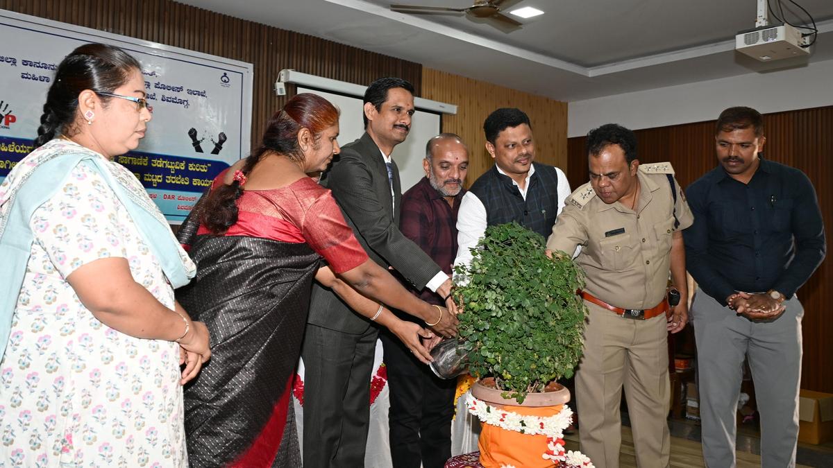 Workshop on stopping immoral trafficking for officers in Shivamogga