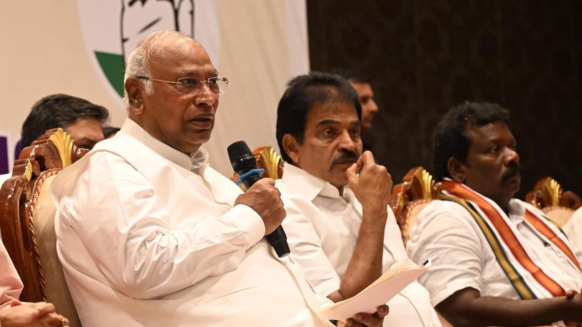 BJP seeks Election Commission action against Congress chief Kharge for remark on PM