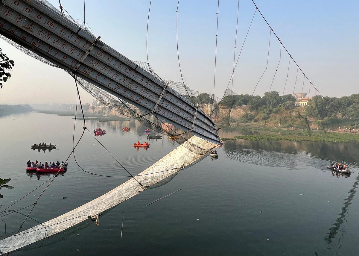 In pictures | Morbi bridge collapse - News4 Tamil