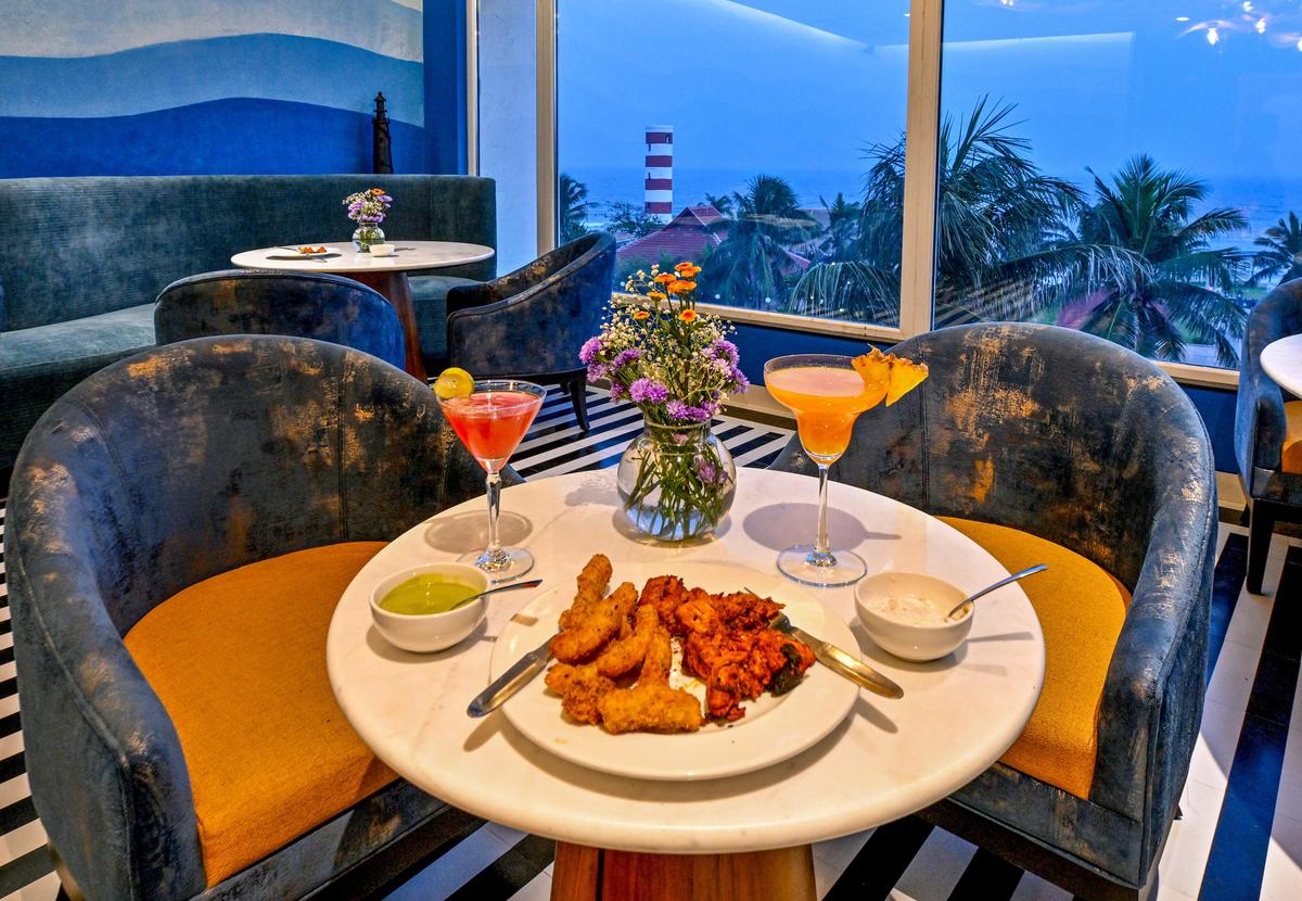 The newly launched The Lighthouse Bar overlooking the lighthouse and scenic beach at The Park in Visakhapatnam'