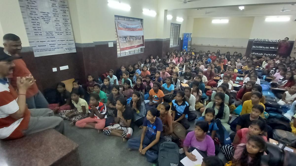 Uplokayukta interacts with students of pre- and post-metric hostels for Scheduled Caste girls