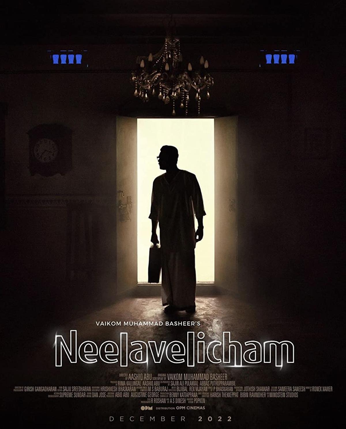 Poster of Aashiq Abu’s movie ‘Neelavelicham’, based on Vaikom Muhammed Basheer’s short story of the same name, starring Tovino Thomas