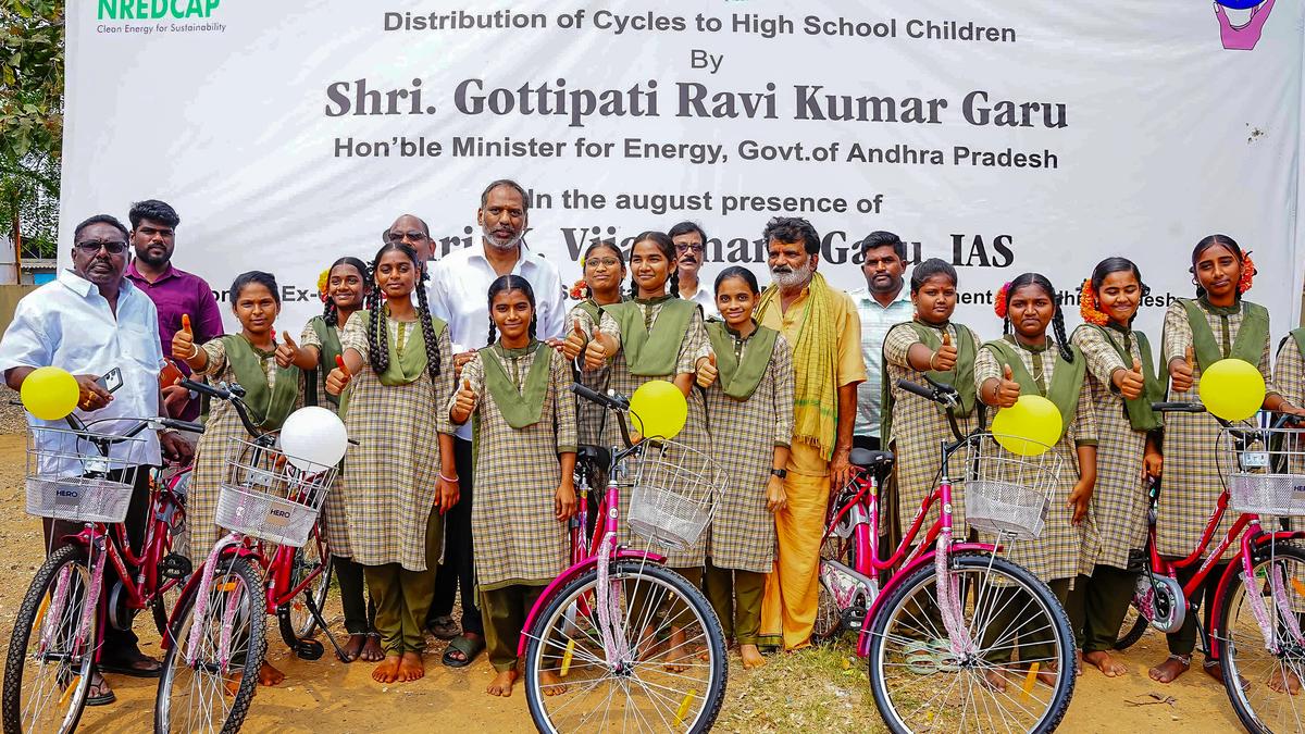Over 9,000 bicycles distributed to government school students in Prakasam district, says Minister