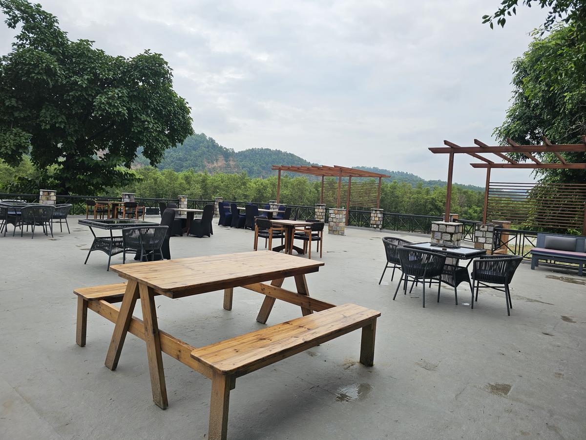 The Kosi terrace at Voco Hotel by IHG in Dhikuli, Ramnagar