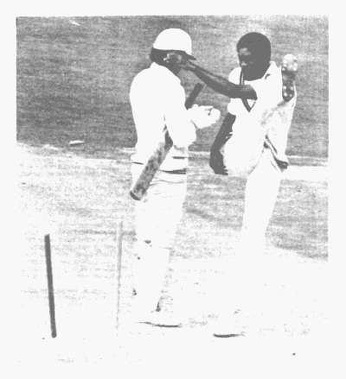 Michael Holding kicked the stumps over in the Dunedin Test in 1980. 