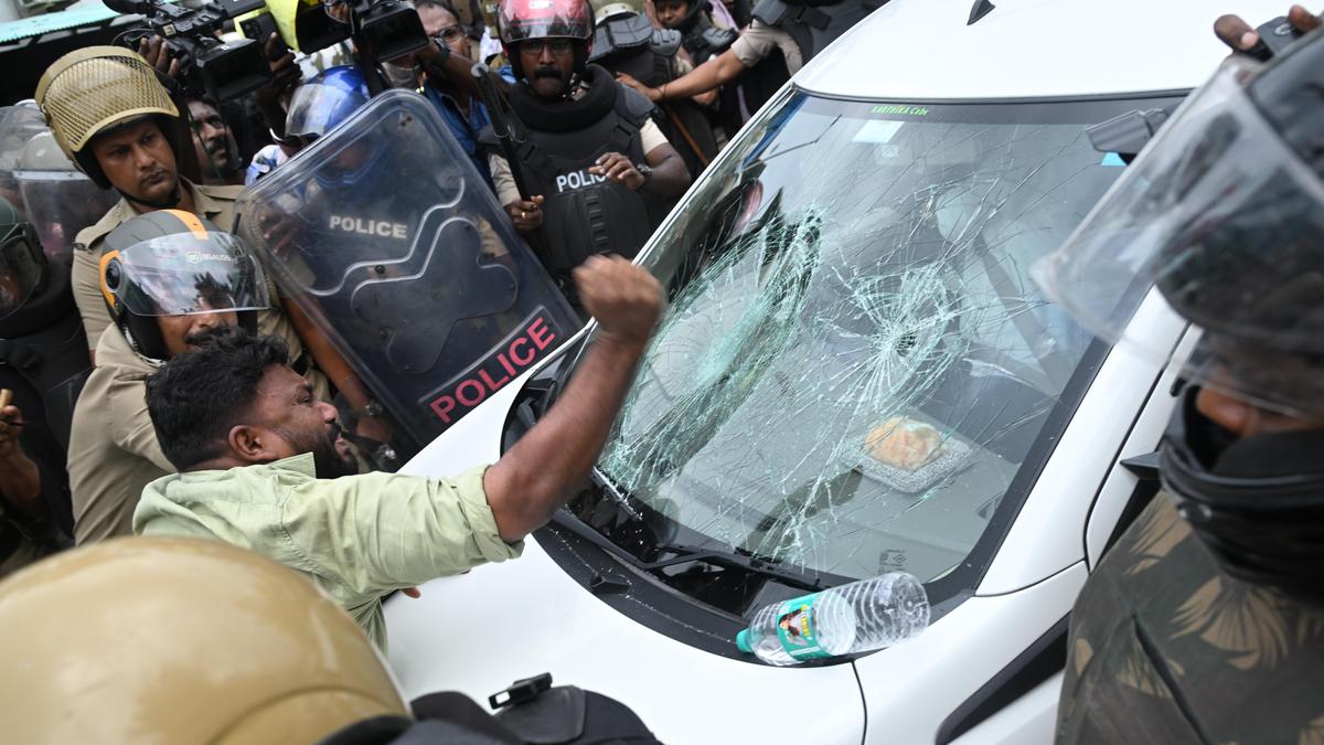 8 arrested for attack on ED officials’ vehicle after raid at ex-Kerala CM Pinarayi’s residence