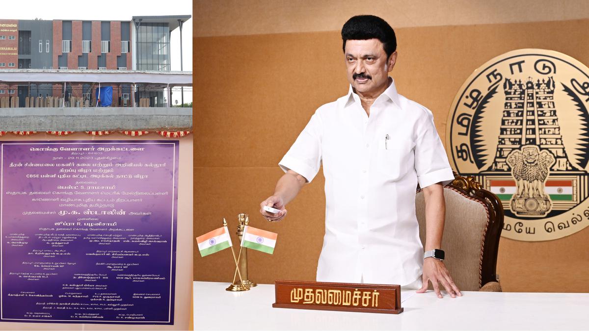 T.N. CM Stalin inaugurates women’s college in Tiruppur; underlines DMK’s commitment to Kongu region’s development