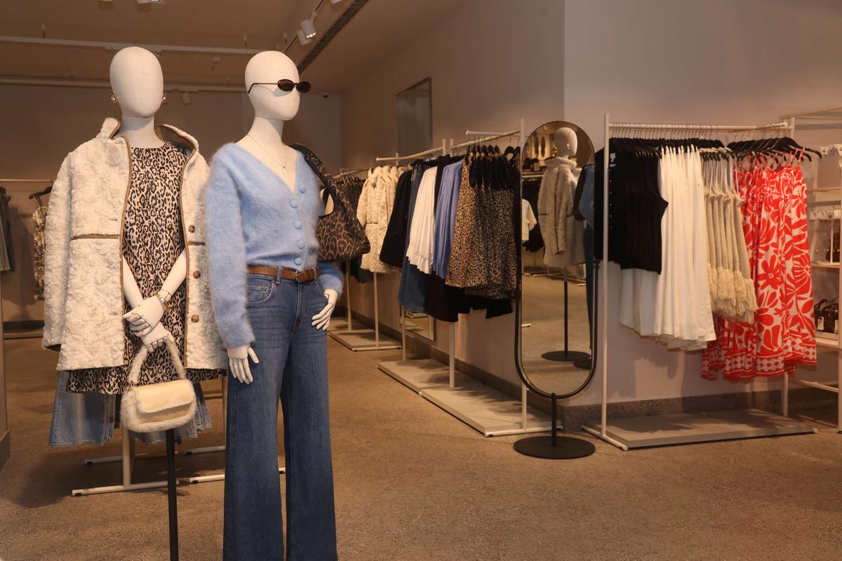 Inside an H&M store 