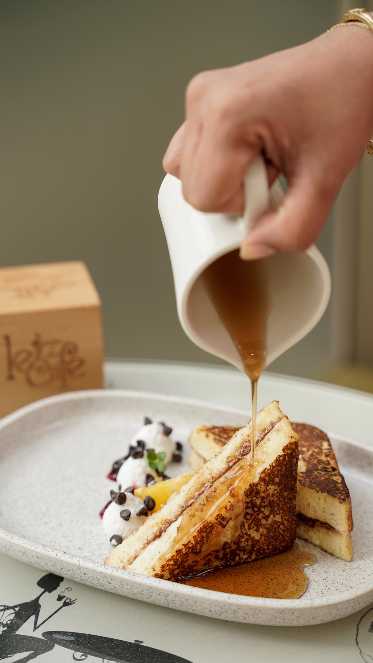 A torrada francesa no Le Cafe