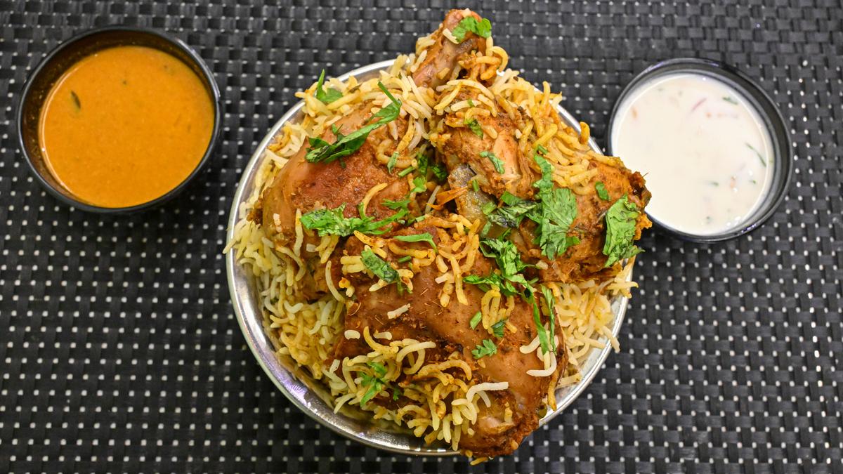 Mana Biryani Vindu in Visakhapatnam serves biryani with no artificial colours or flavours