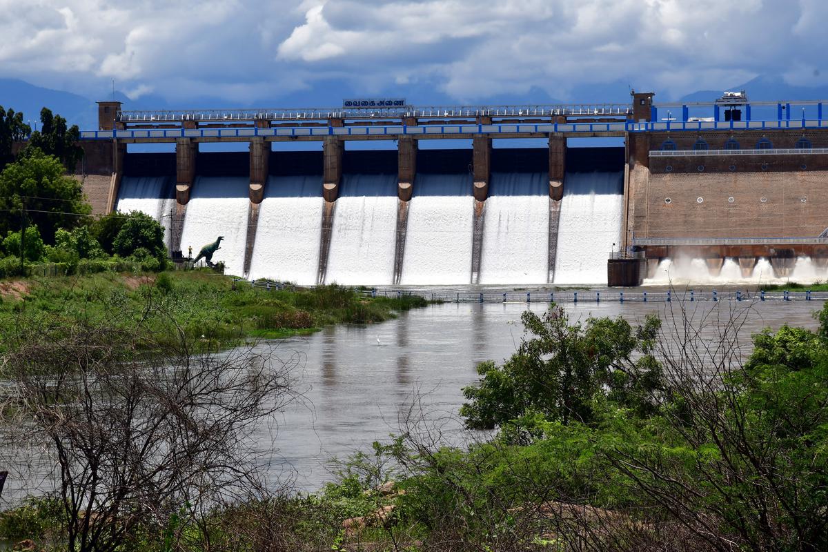 Surplus water being discharged from Vaigai dam as storage reaches peak
