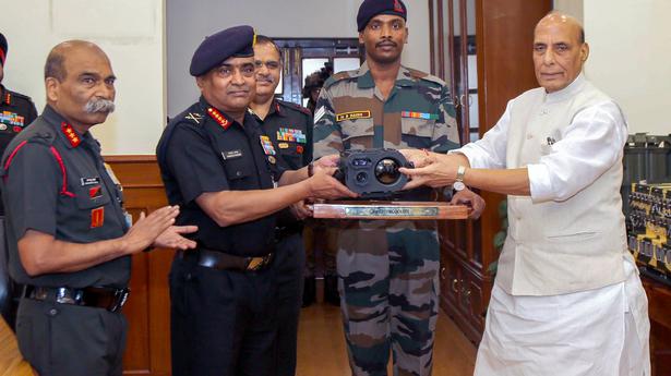 defence-minister-rajnath-singh-hands-over-several-indigenous-defence-equipment-to-indian-army