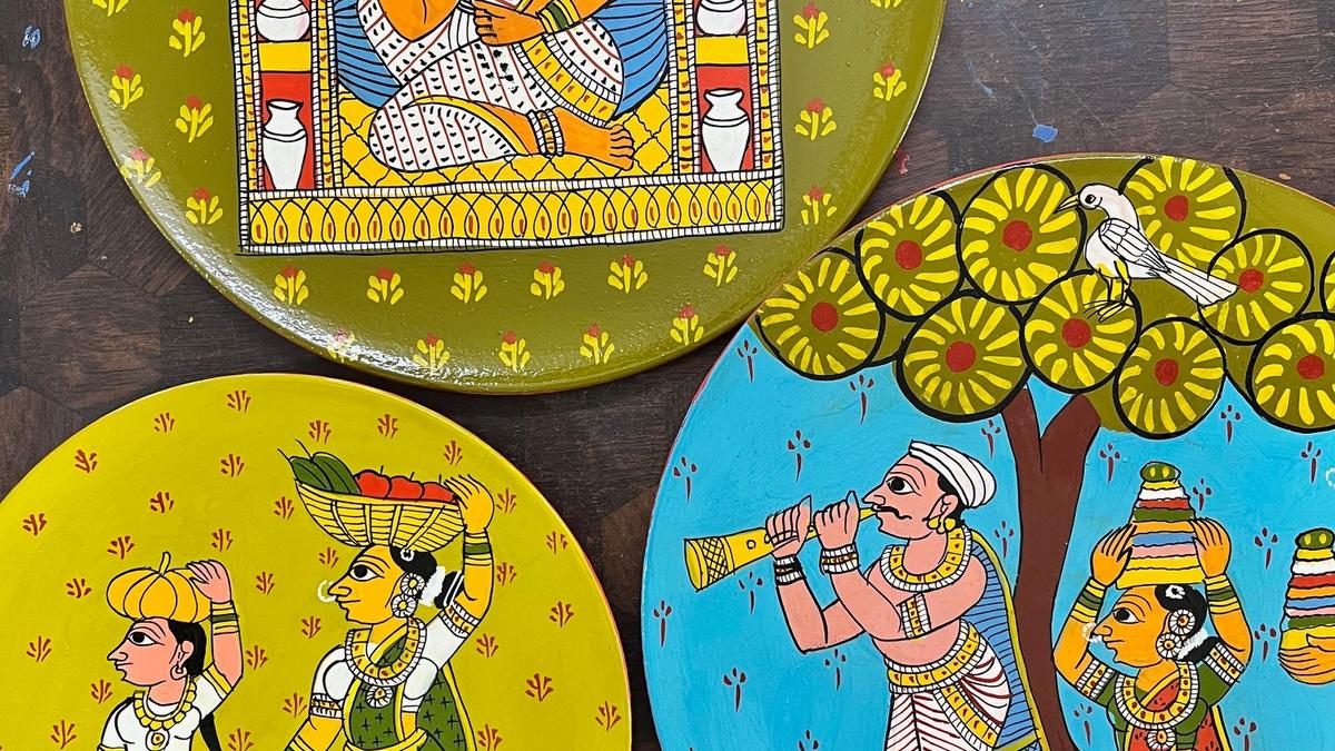 Handpainted GI-tagged Cheriyal art on my T-shirt Handpainted GI-tagged Cheriyal art on my T-shirt