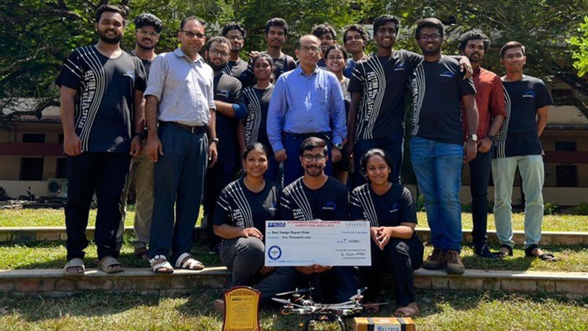 NIT-C Aerounwired team wins best design in drone competition