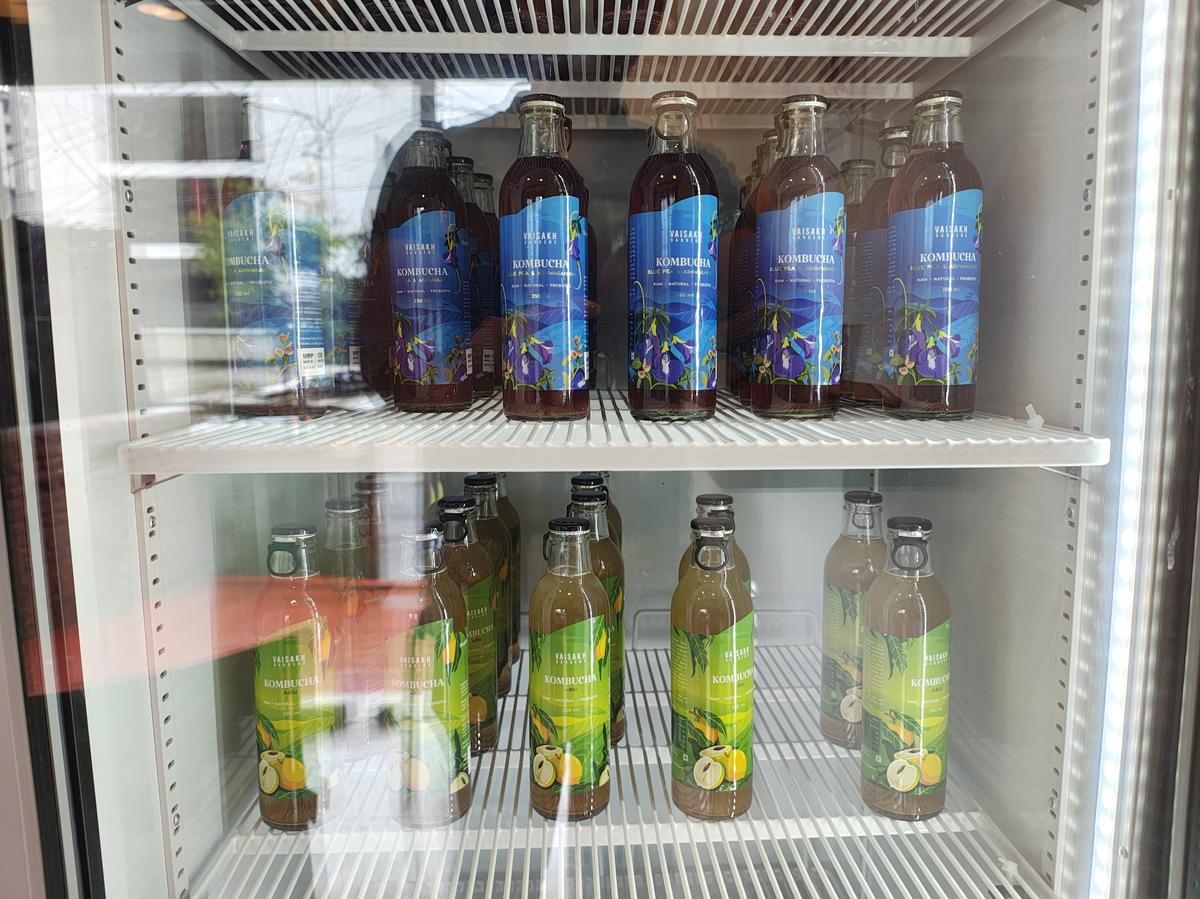 Kombucha on display at Vaisakh Gardens Kombucha on display at Vaisakh Gardens