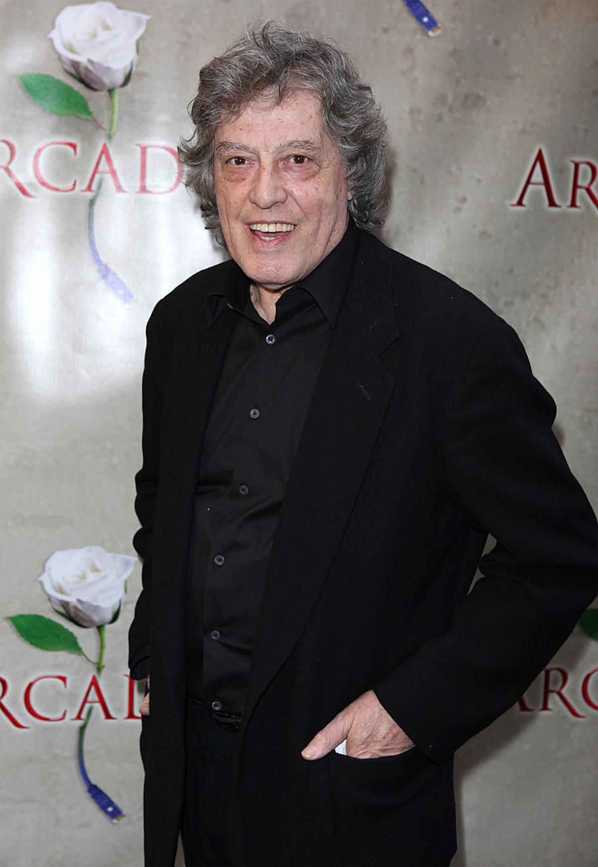 2011 में न्यूयॉर्क शहर में अर्काडिया के प्रदर्शन में टॉम स्टॉपर्ड।