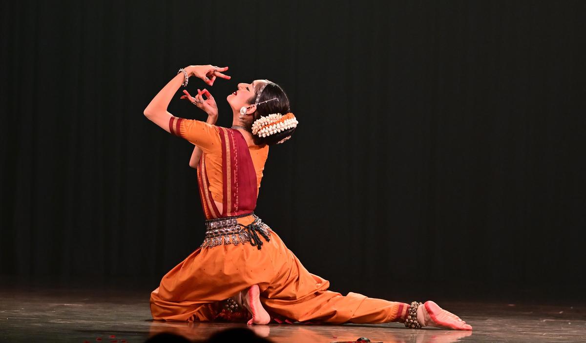 Arushi Mudgal at Bharatiya Vidya Bhavan as part of Natya Darshan seminar 2025.