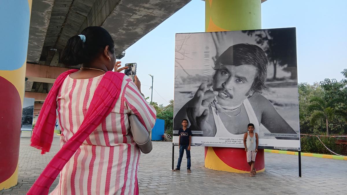 Visitors at the exhibition