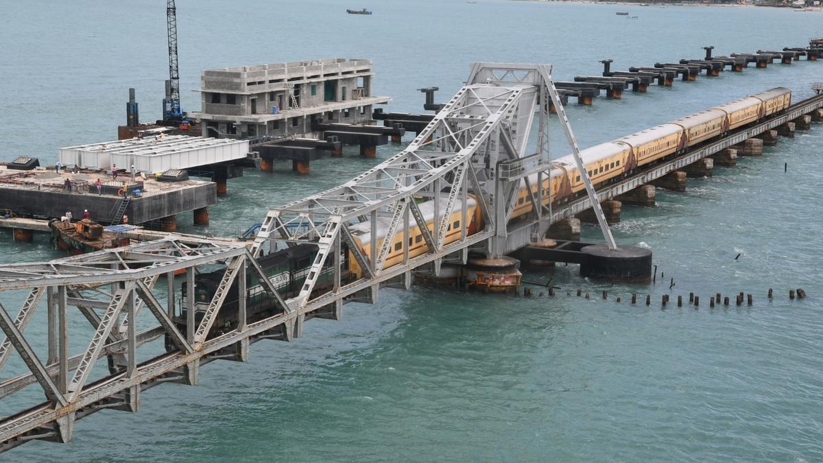 Technocrats from IIT Madras conduct tests on Pamban rail bridge; empty rakes operated to check stability