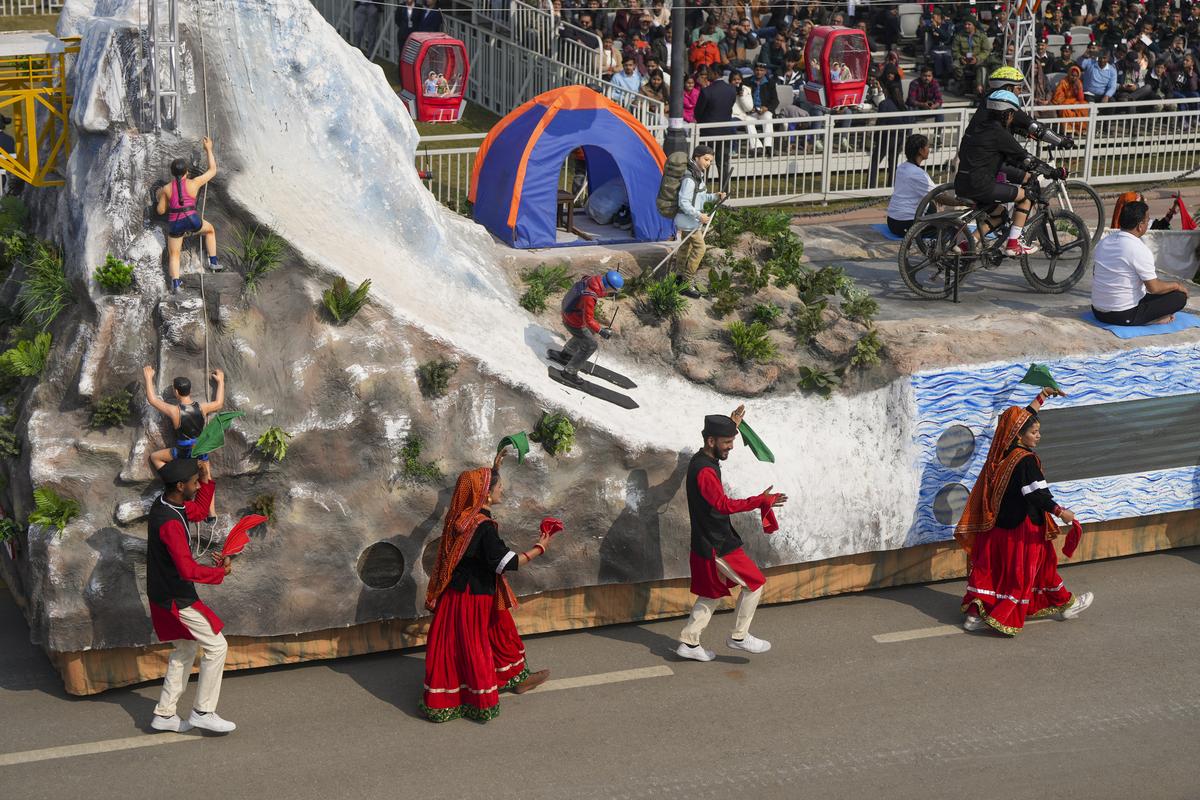 Tableau of Uttarakhand on display. Tableau of Uttarakhand on display.