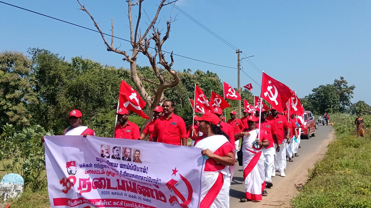 CPI(M) begins 9-day 300-km padayatra in Mayiladuthurai against communalism, for State rights