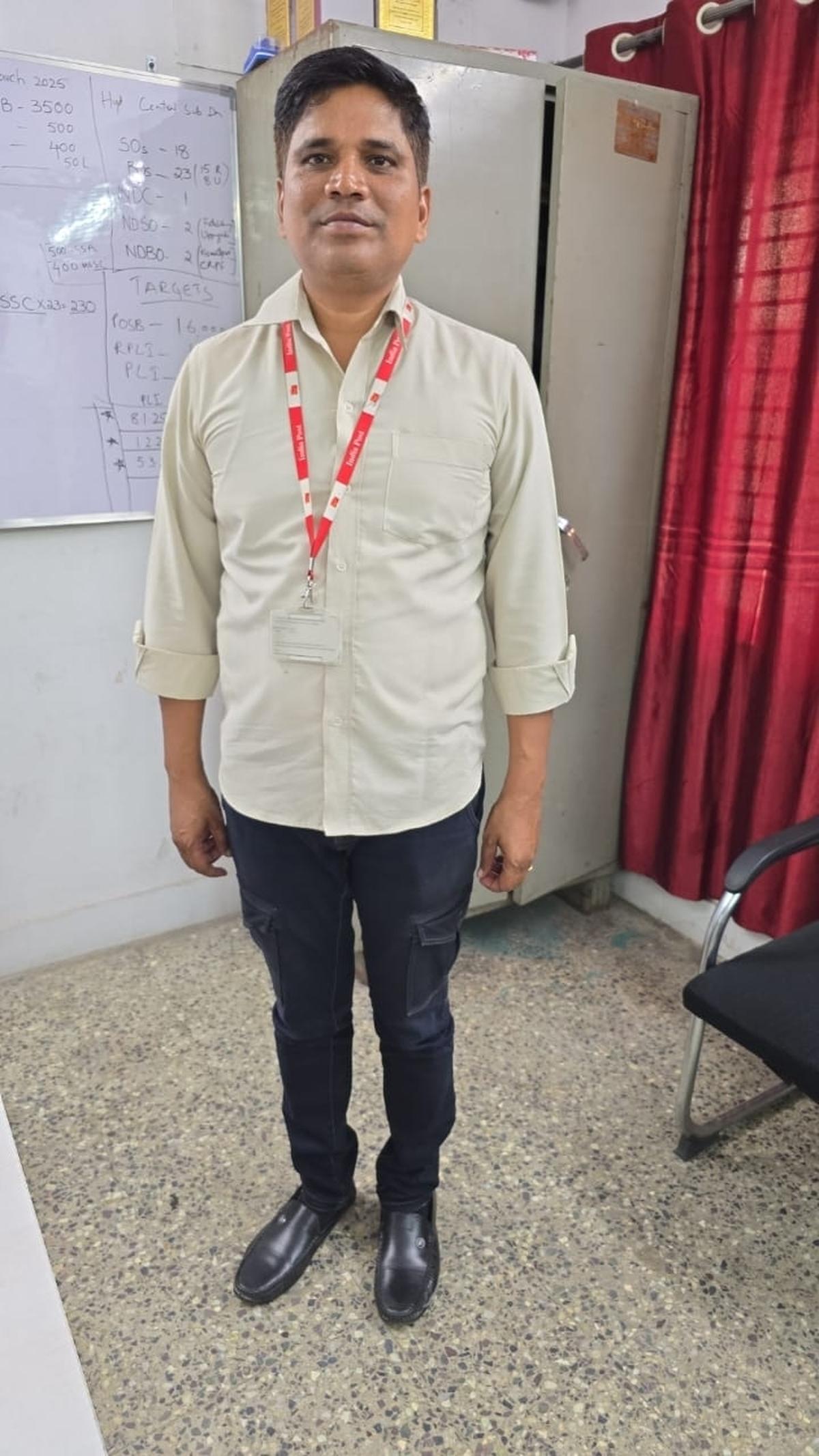 
Venkateshwar Reddy, Postal Assistant in Hyderabad.