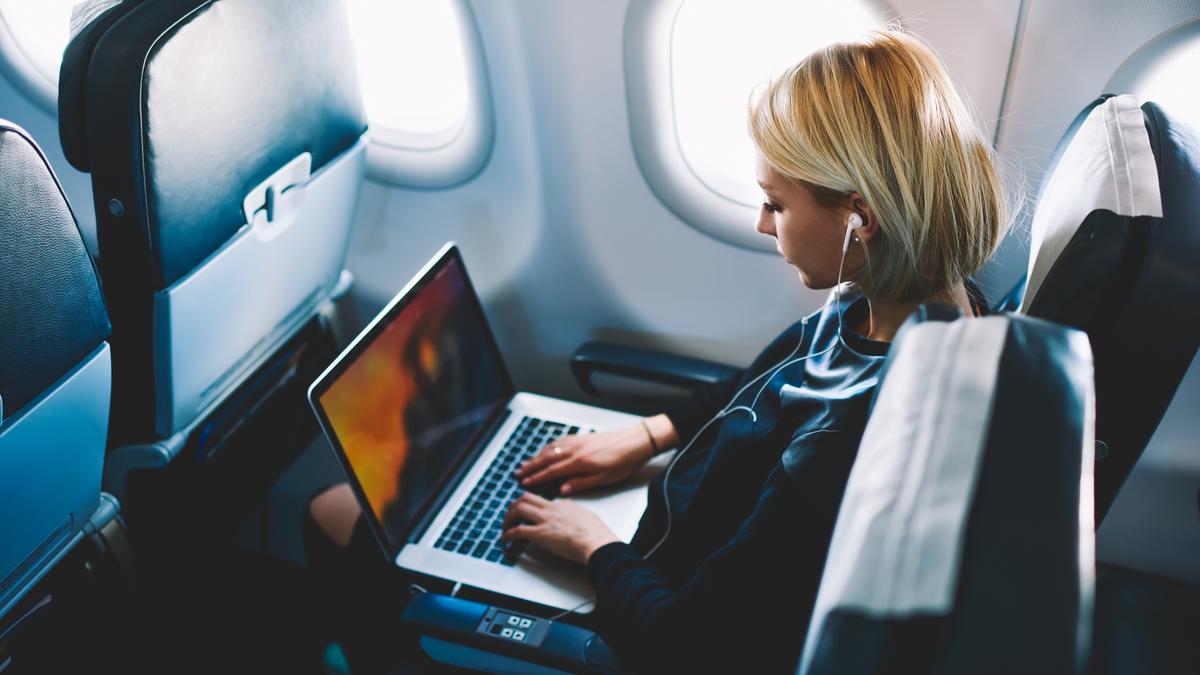 How are passengers able to access the Internet on aeroplanes?