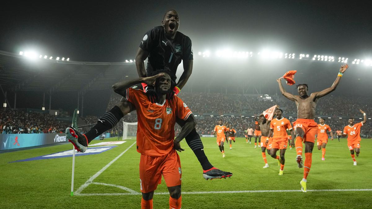 Ivory Coast eliminates defending champs Senegal from African Cup of Nations.