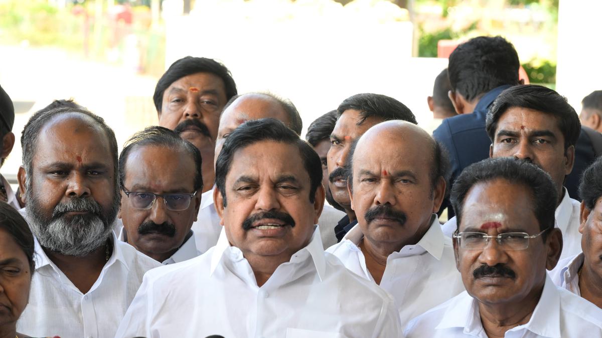 Citing consecutive murders of politicians, Palaniswami says law and order has deteriorated in T.N.