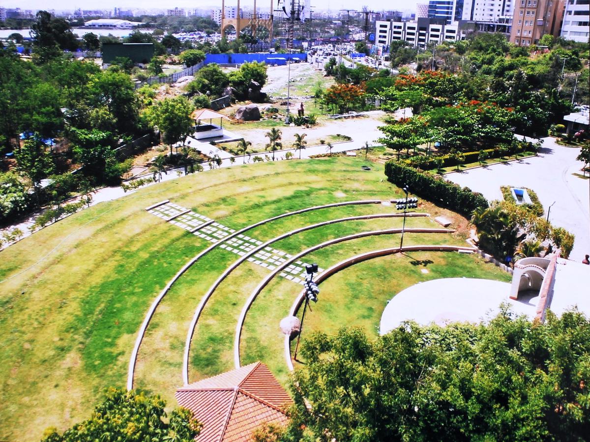 View of the open-air auditorium