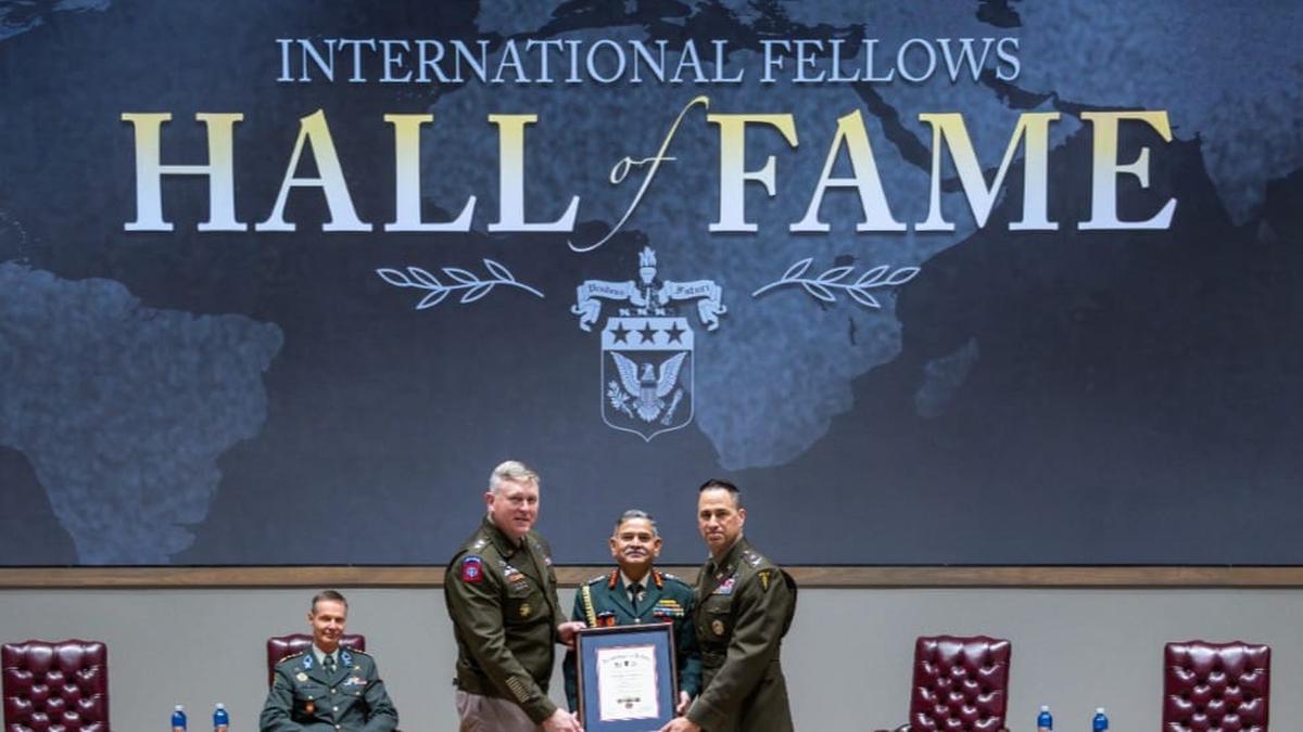 Army chief Upendra Dwivedi inducted into International Hall of Fame at U.S. Army War College