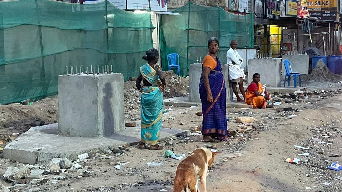 Delay in construction of bus stop irks passengers in Tiruchi