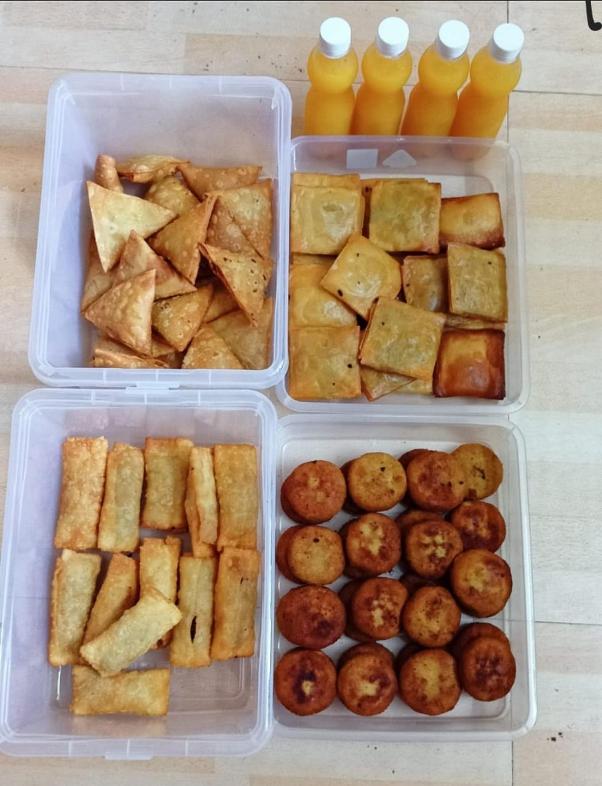 Assorted Malabari snacks in the Iftar kit from Baked N' Cooked