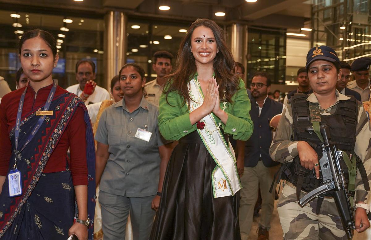 Miss Ireland Jasmine Gerhardt was popular ahead of Miss 72nd World Pageant in Hyderabad. Miss Ireland Jasmine Gerhardt was popular ahead of Miss 72nd World Pageant in Hyderabad.