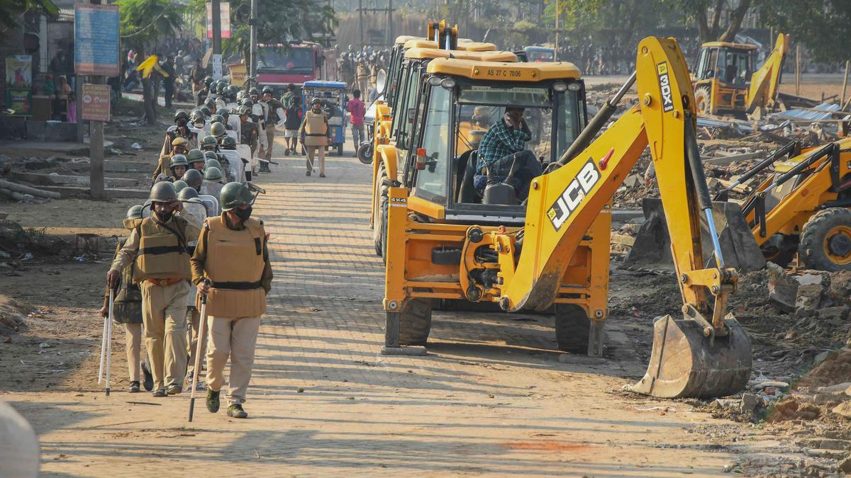 Eviction drive to clear forest land underway in Assam's Lakhimpur