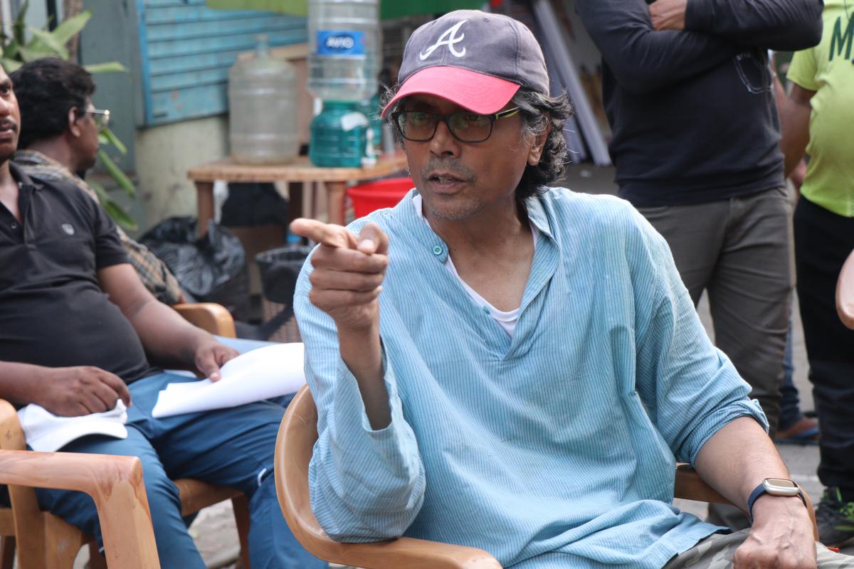 Director Nagesh Kukunoor on the sets of ‘The Hunt’