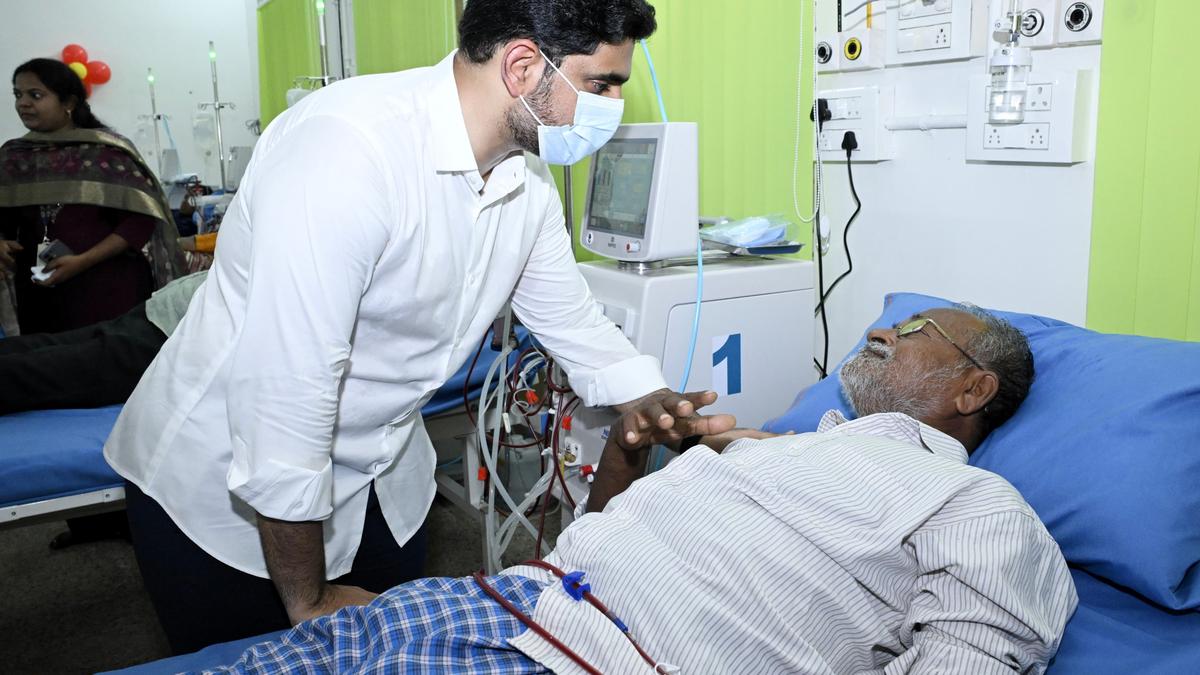 Nara Lokesh inaugurates Dialysis Center at Bangarupalem